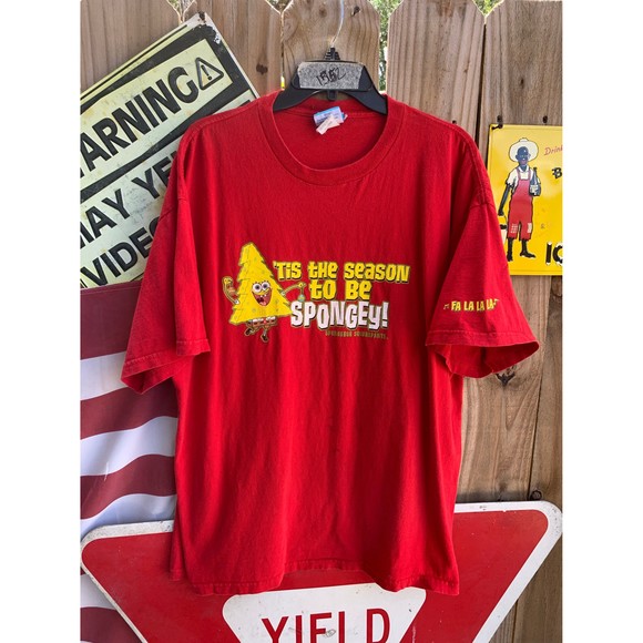 Vintage 2002 SpongeBob SquarePants Nickelodeon T-shirt Size XXL - Picture 1 of 7